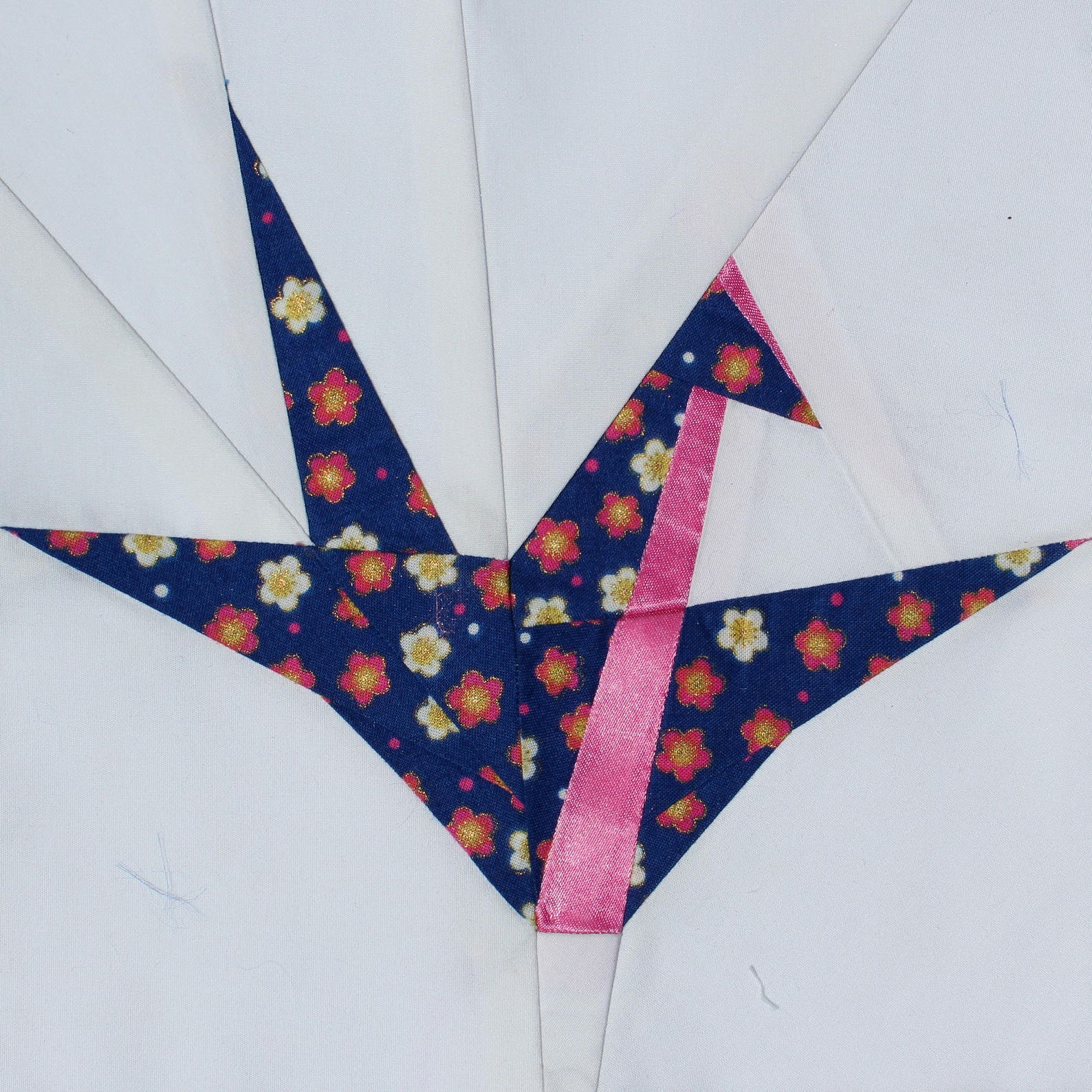Paper Crane paper pieced quilt block pattern downloadable PDF Etsy