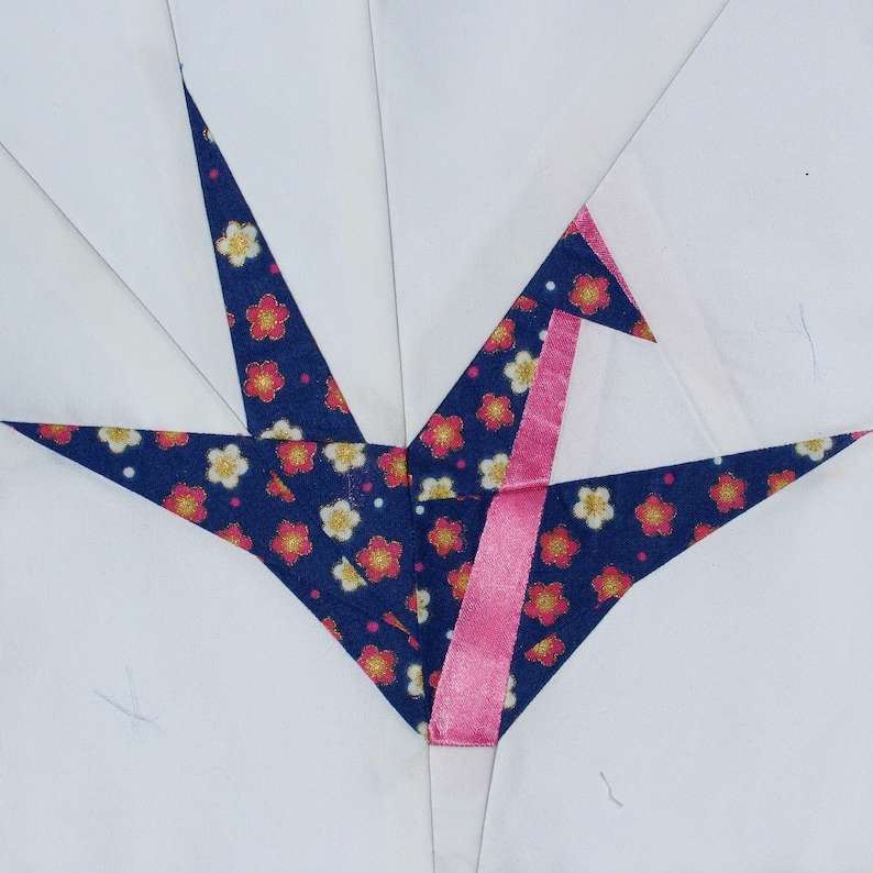 Origami Crane Quilt Block Pattern