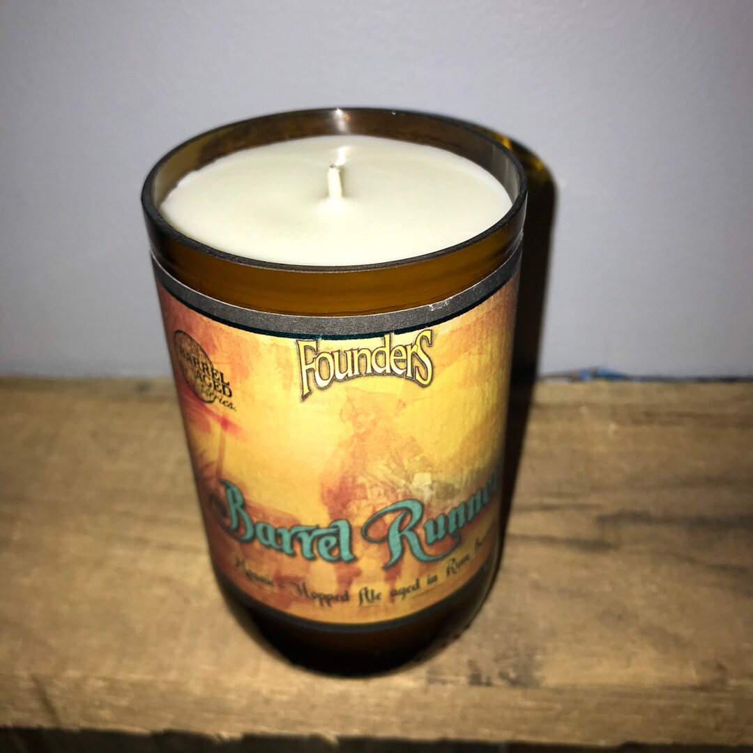 Founders Barrel Runner Gold Rum Scented Soy Candle Etsy