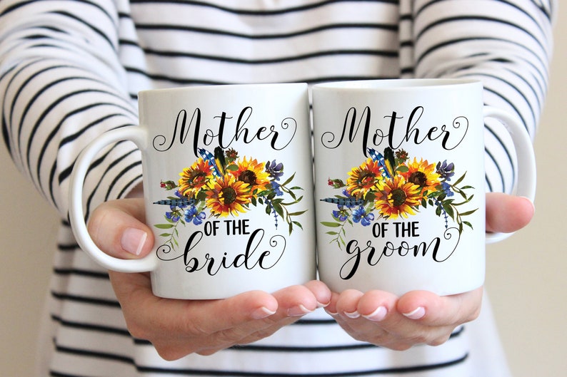 Mother of the Bride and Groom Mug Set Gifts for Mom image 0