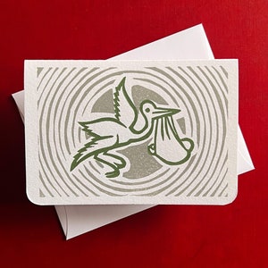 Sonderanfertigung im Letterpress-Druck gedruckte Grußkarte.