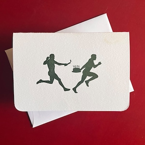 BDay Relay letterpress-verjaardagskaart.