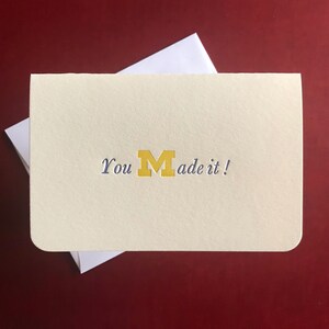 vous avez réussi ! carte de remise des diplômes imprimée en typographie