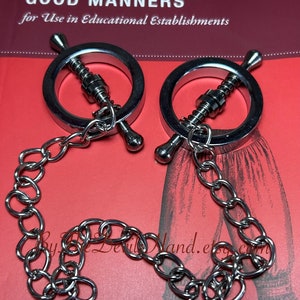 Custom Options Spring Bar Two Prong Nipple Clamps - Mature