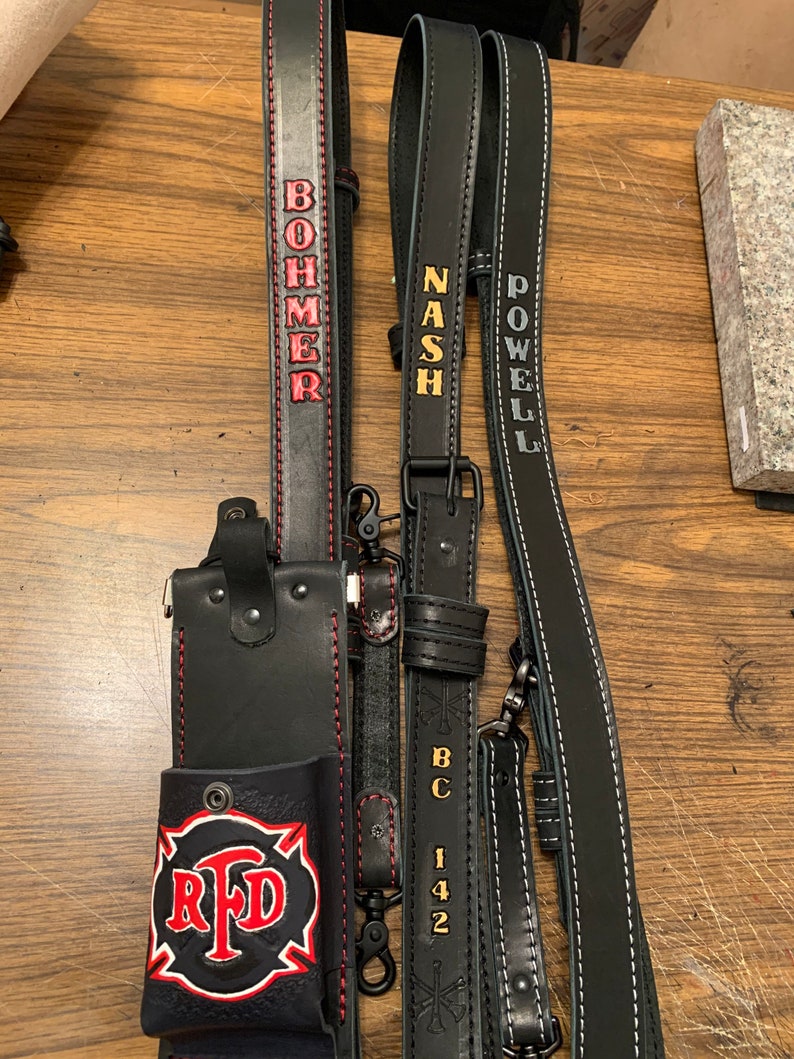Firefighter Radio Strap fully customized including pouch Etsy