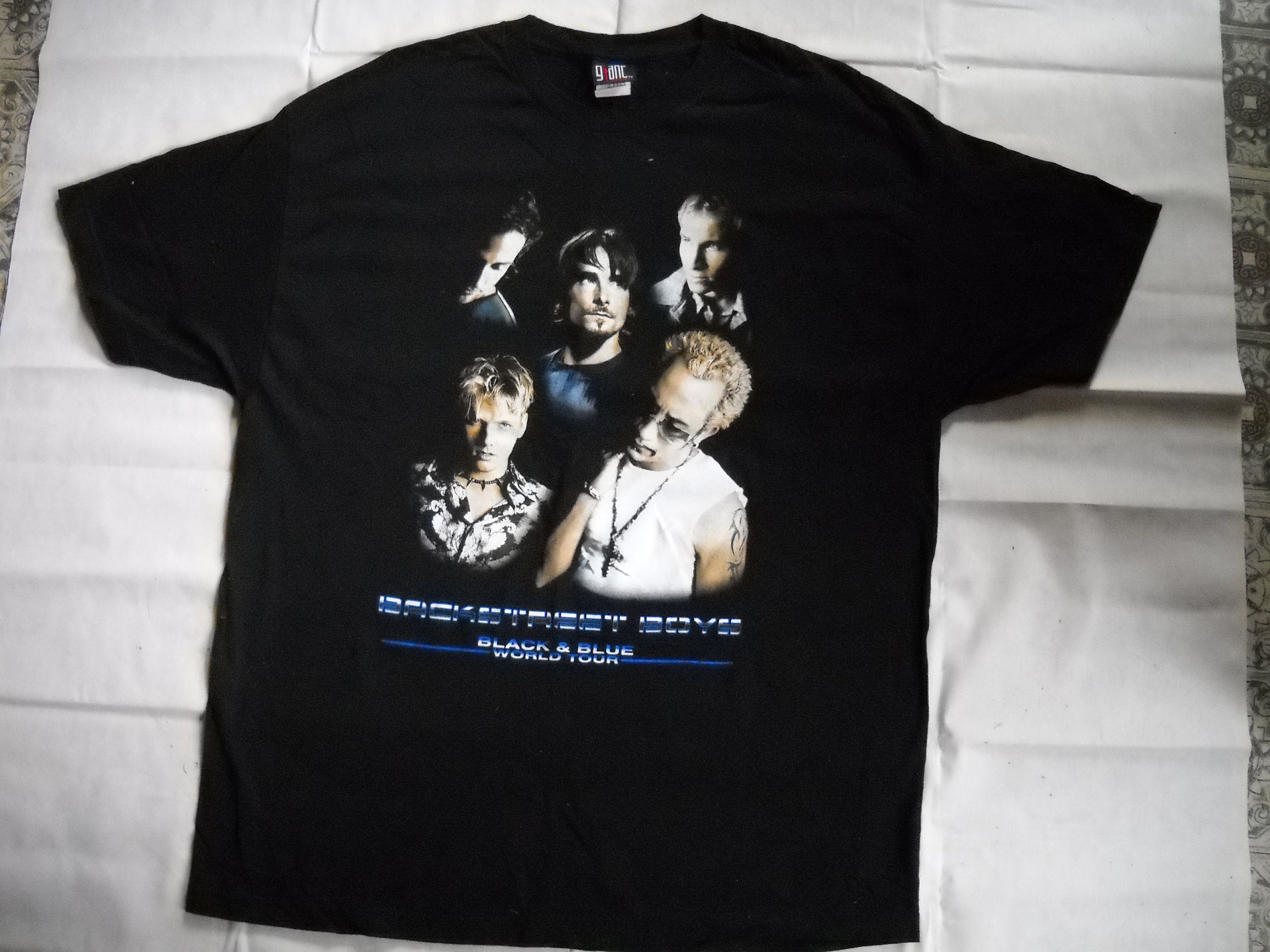 & T-shirt Tour Blue 2001 Boys Backstreet - Etsy Xx-large Black