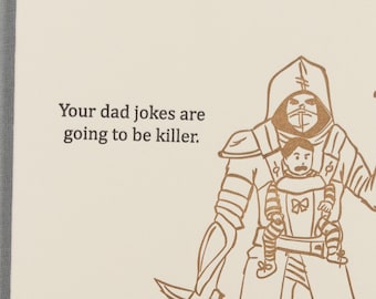 Killer Dad Jokes Greeting Card (#PA-KDJK) Expecting / Father's Day / New Baby / Baby Shower