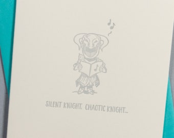 Silent Knight Alignment (#HD-SKCB) D20 / RPG - Nerd Christmas / Xmas Card