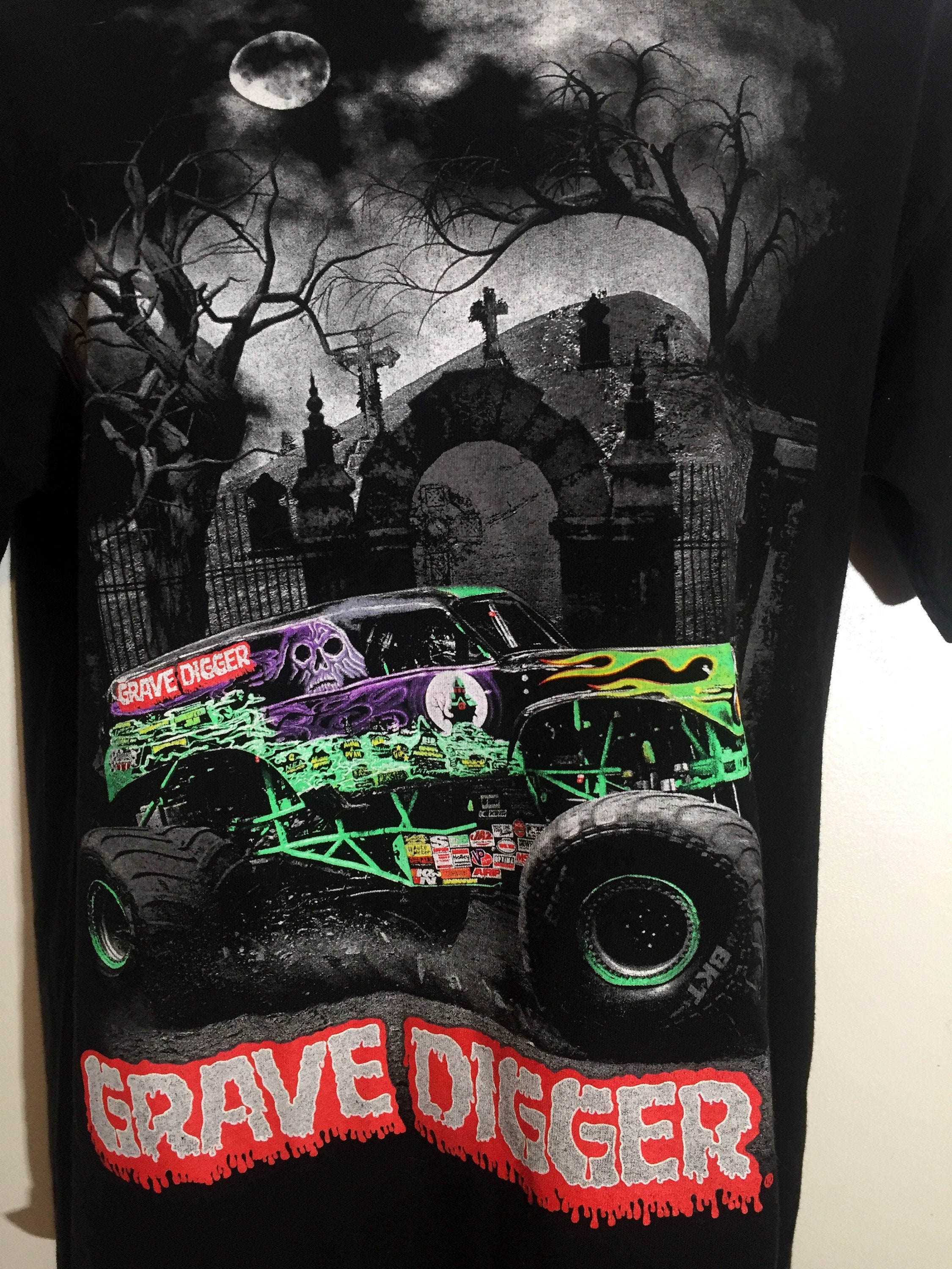 Grave Digger Monster Jam Y2K T-shirt | Etsy
