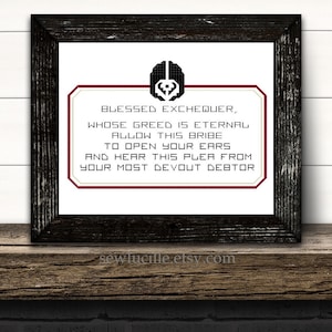 A Ferengi Prayer - PDF Cross Stitch Pattern