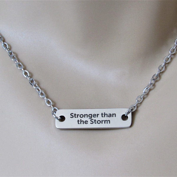 Be Strong Necklace Etsy