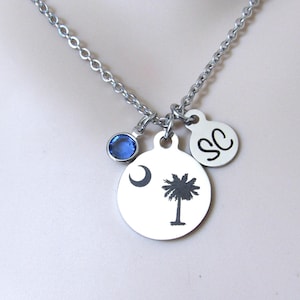 Diamond palmetto moon necklace sale