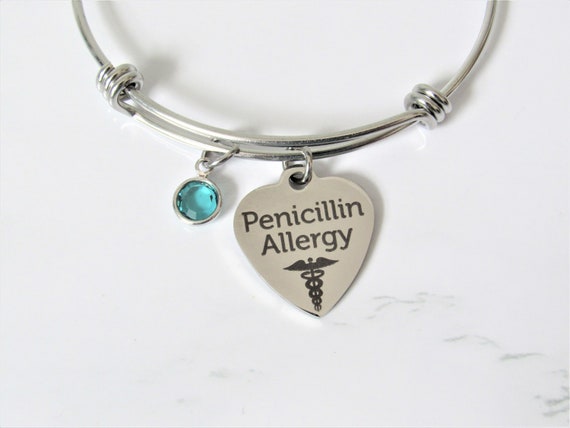 Amoxicillin allergy best sale bracelet