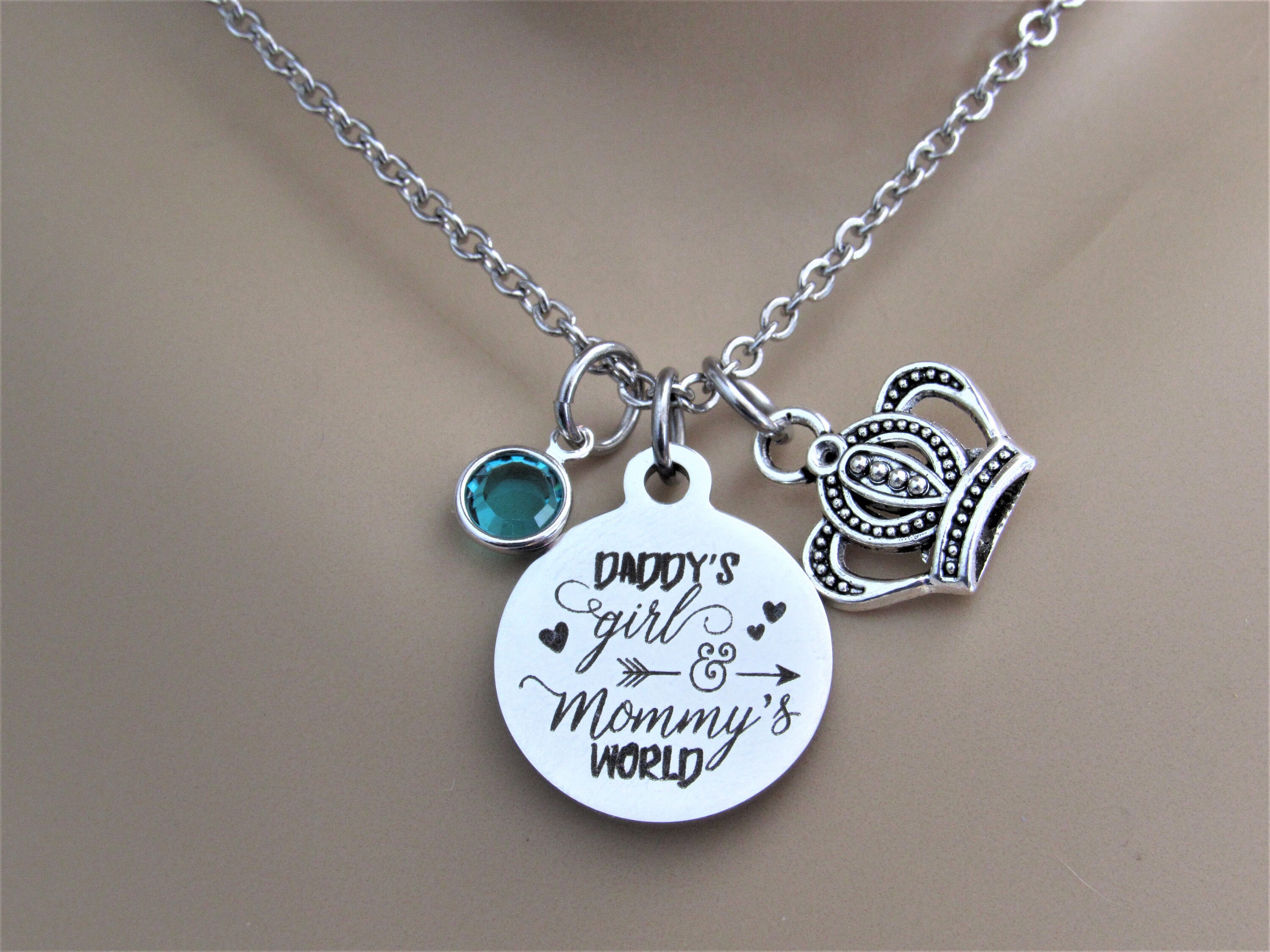 Daddys girl hotsell mommys world necklace