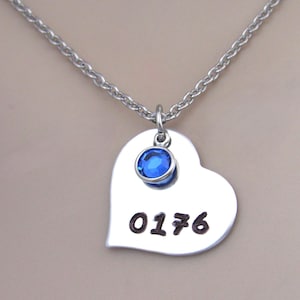 Policewoman Necklace with Custom Badge Number, Police Wife, Police Mom, Police Daughter Necklace, Birthday Jewelry Gift, Police Jewelry