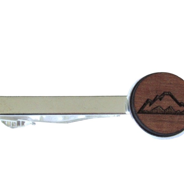 Wood Tie Clip Etsy