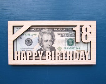 Personalized Birthday Money Holder – Custom Engraved Cash Holder