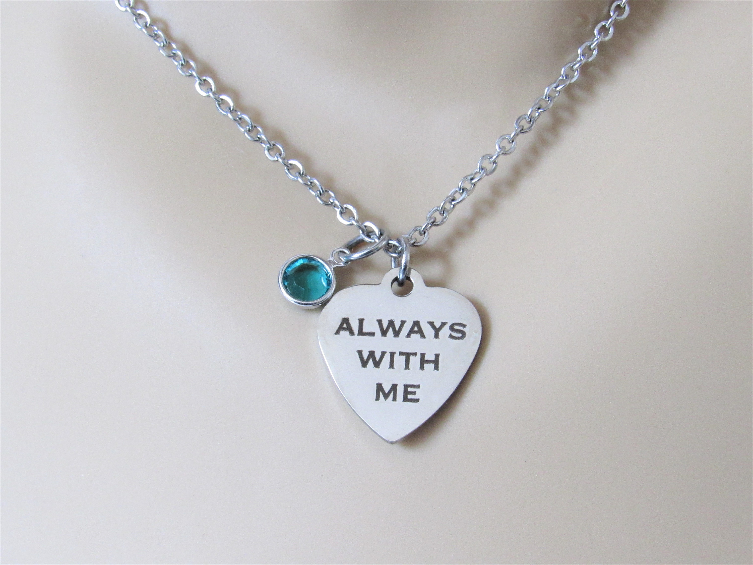 Birthstone Memorial Jewelry - Etsy