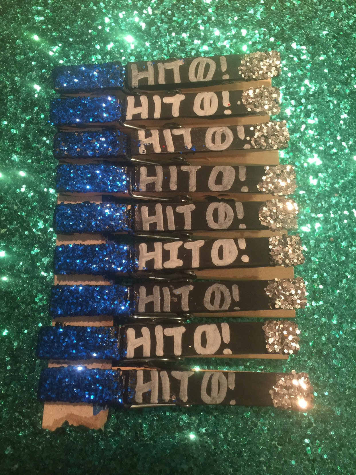 Cheerleading good luck clothespins 12 ct.you pick the Etsy