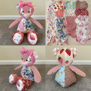 Baby Keepsake Memory Bear: Made From Loved Ones Clothing, Baby Shower, Birthday