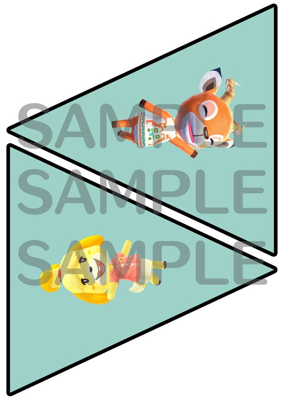 Animal Crossing Christmas Birthday Party Banner Bunting Etsy Animal Crossing Christmas Birthday Party Banner Bunting Etsy