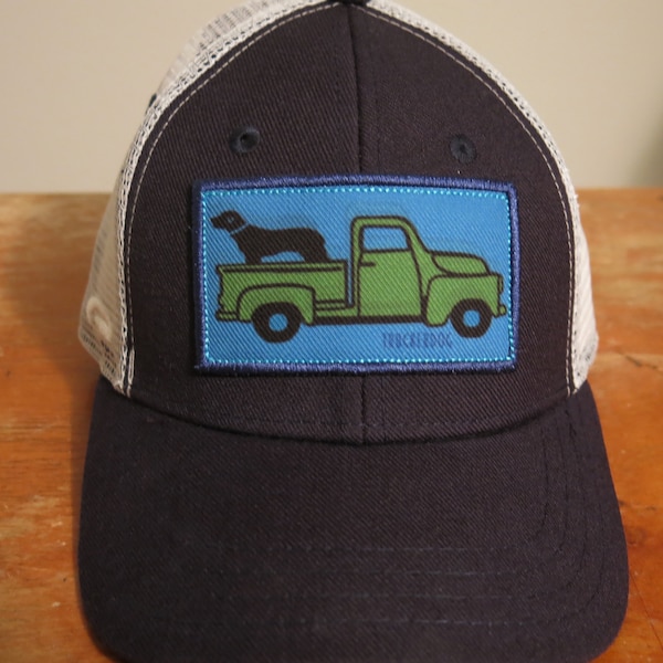 trucker hat for kids - truck - dog - truckerdog