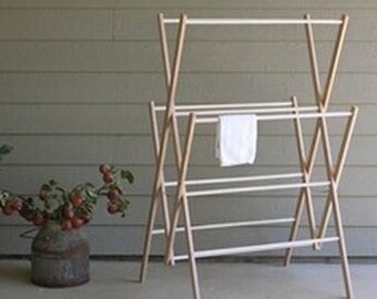 Amish wooden clothes drying rack plans hotsell