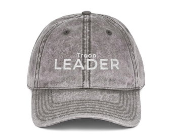 Troop Leader Embroidered Hat | Vintage Cap