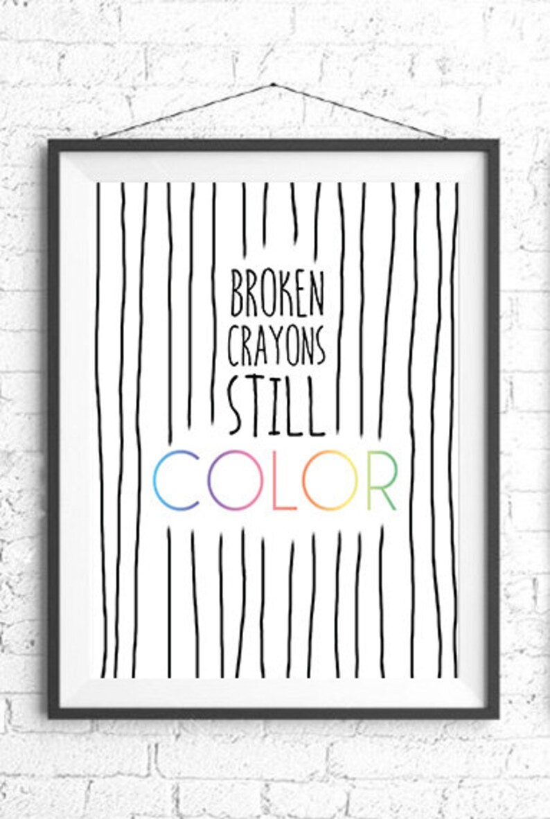Broken Crayons Still Color Printable - Etsy España