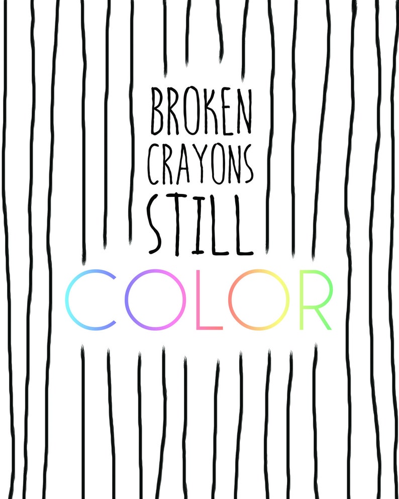 Broken Crayons Still Color Printable - Etsy España