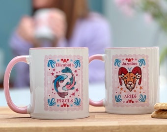 Zodiac Star Sign Mugs - Best Friend Mug - Birthday Mug - Birth Signs - Star Signs - personalised Mug