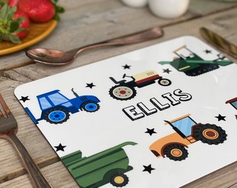 Personalised Tractor Placemat - Farmer Lover - Placemat Only - Tractor Placemat