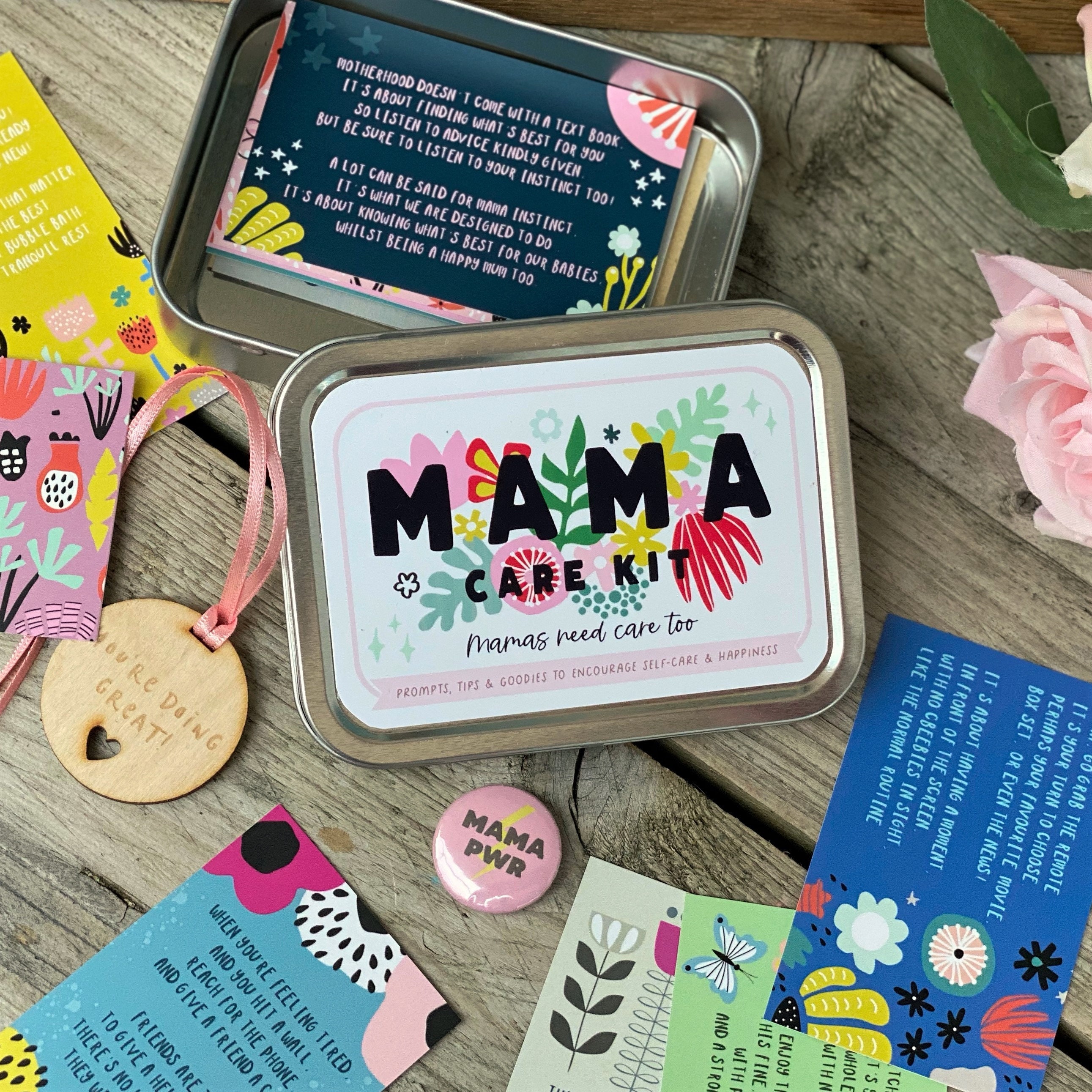 Little Mama Care Kit - New Mum Care Package - Mum Self Care - Luxury Mama Kit - Floral Giftbox