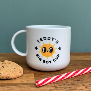 Retro Sun Mini Plastic Cup - Mini Mug - Children's Cup - Kitsch - My First Mug - Unbreakable