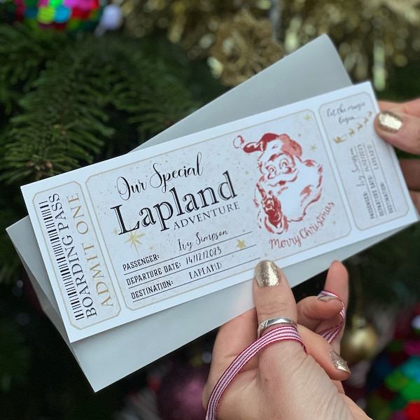 Lapland Boarding Pass - Lapland Token - Lapland Reveal - Lapland Surprise