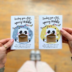 Send a Hug Card - Hug Card - Sending a Cuddle Voucher Greeting Card ...