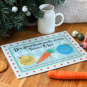 Christmas Eve Plate/Board Treats For Santa - Treats for Santa - Personalised