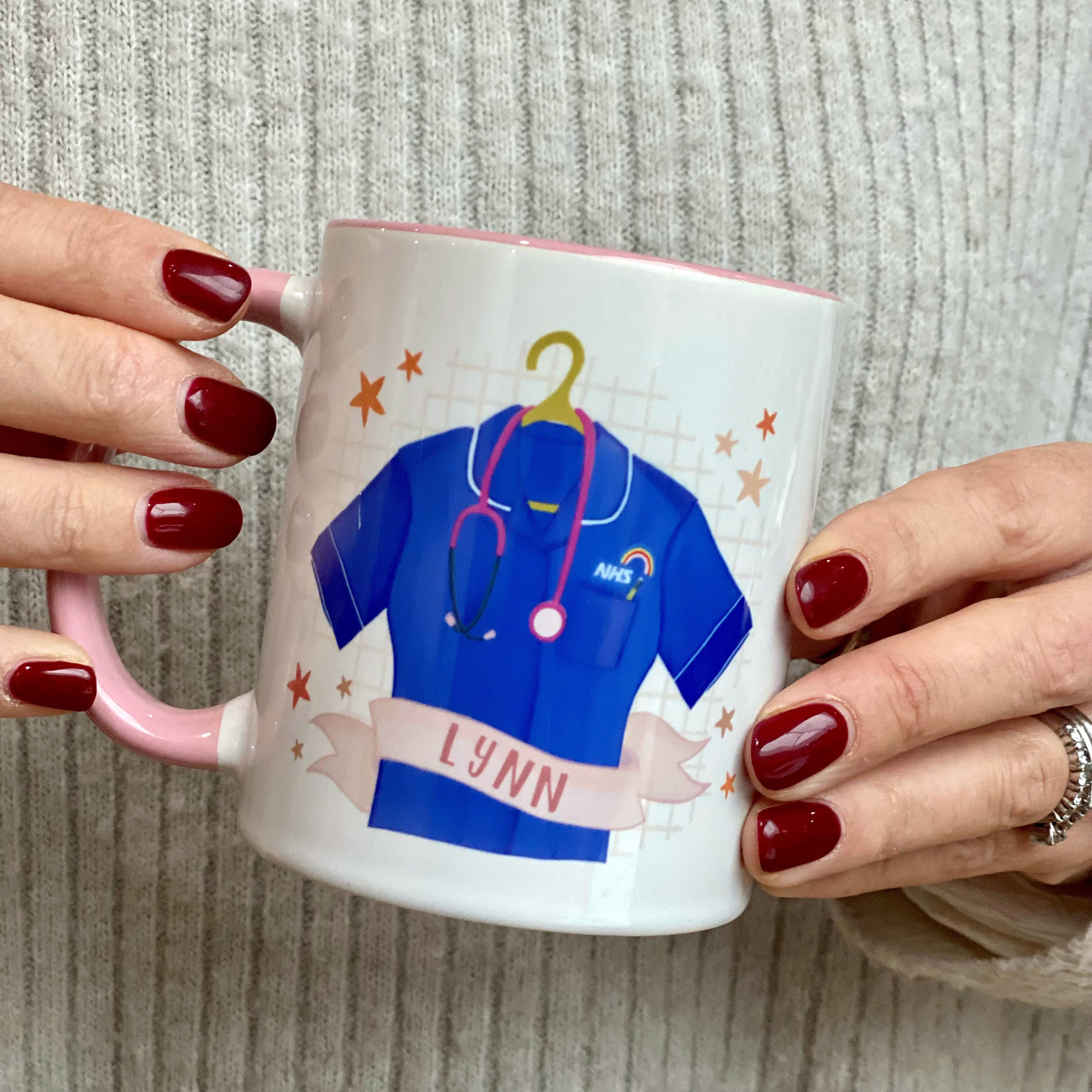 Nurse Gift, Personalised Nurse Graduation Mug, Thank You Gift For A