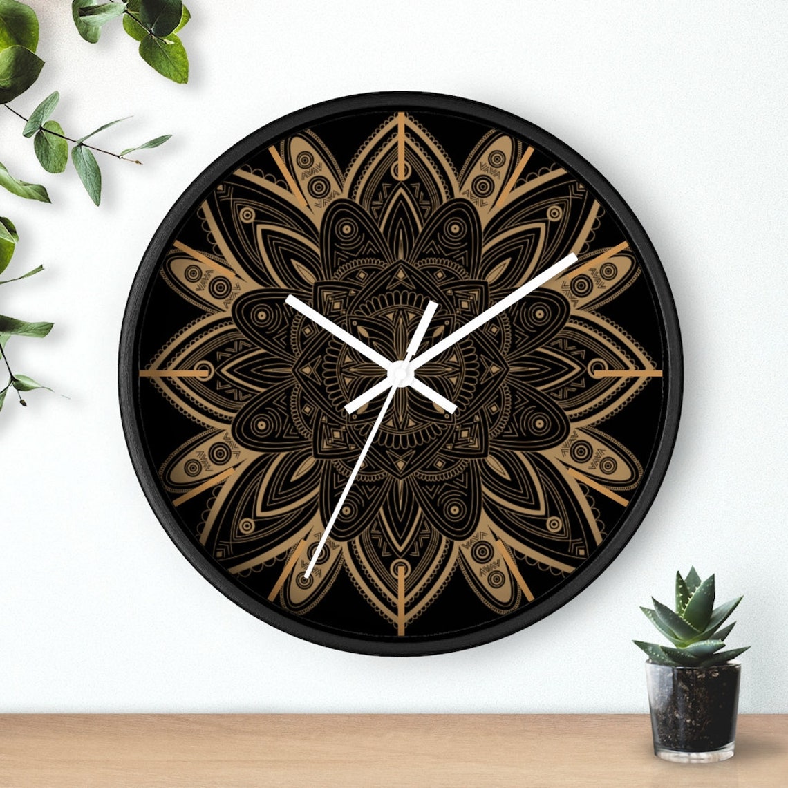 Bohemian Wall clock 10 Inch boho home decor boho clock Etsy