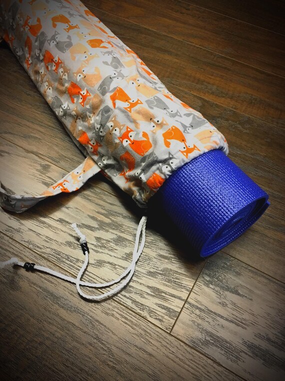 Fox Print Yoga Mat Bag Yoga Bag Pilates Bag Animal Etsy