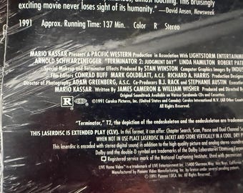 Terminator two Judgement Day-film SCHWARZENEGGER LASER DISC verzegeld