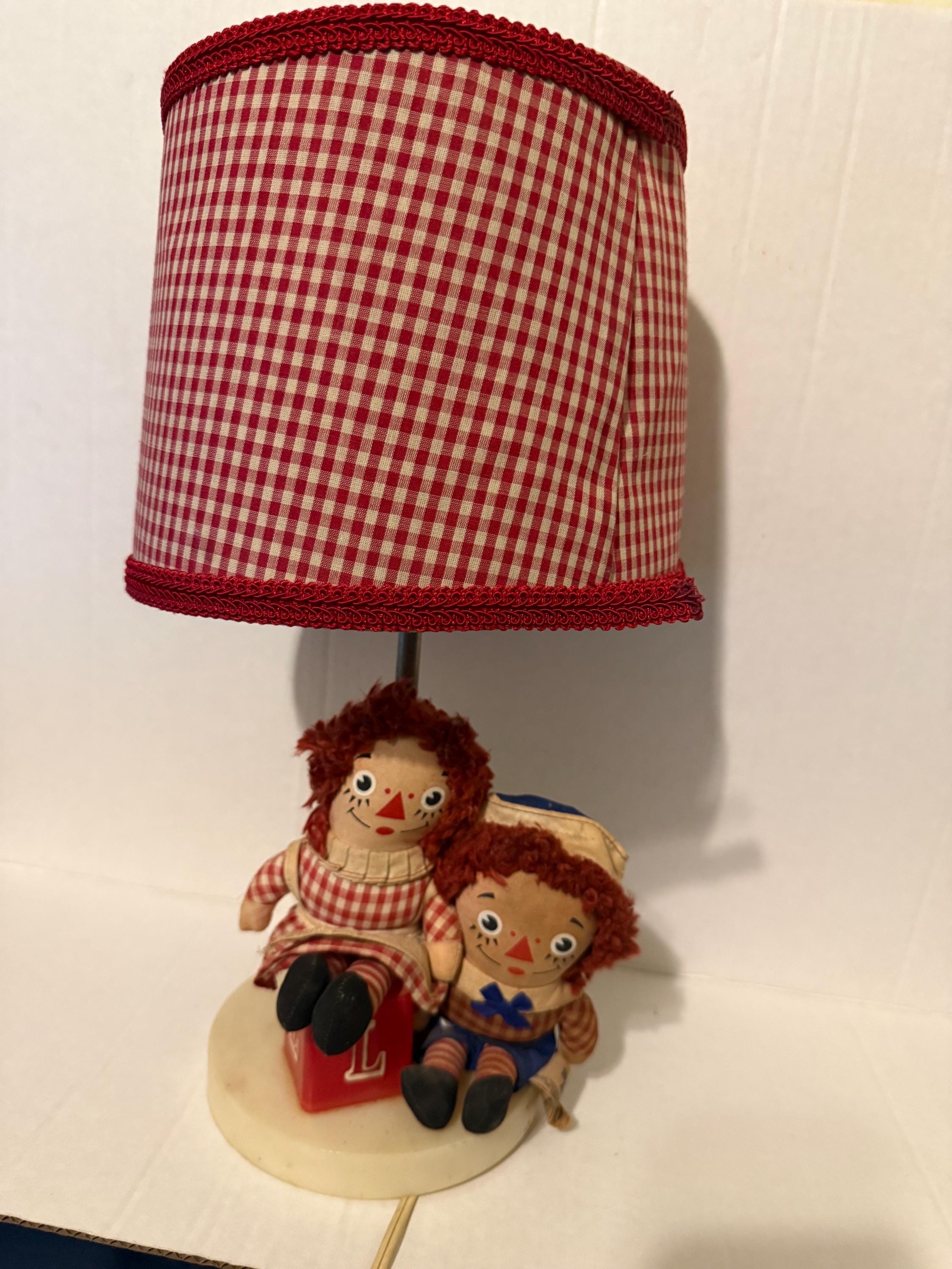 お値下げ♪ラガディアン&アンディ      ランプ Raggedy andy lamp - Etsy 日本