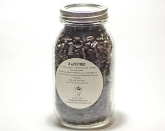 Organic Coffee in Mason Jar (12oz)