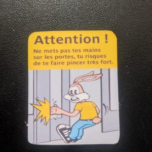 Rabbit of Paris Metro sticker