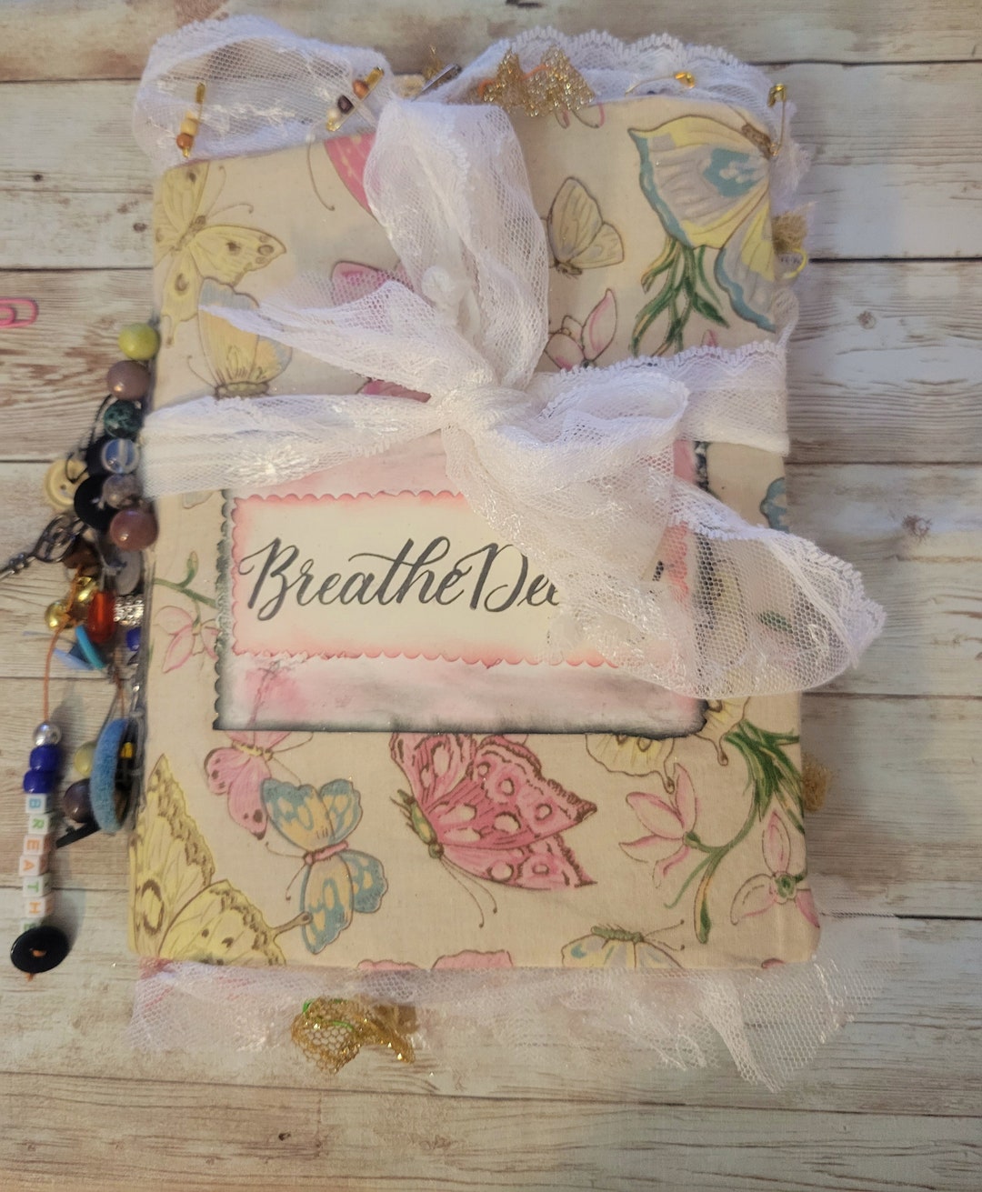 Handmade Junk Journal Scrapbook Diary Fabric Covered Journal Etsy