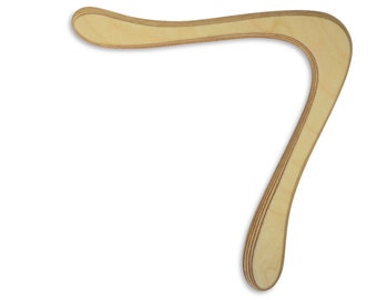 Light boomerang for beginners made of Finnish birch - VING natural