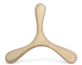 Left-handed all-rounder - boomerang made of Finnish birch - TROLL 4 natural