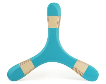 Boomerang for children wooden toys - DVERG gin blue