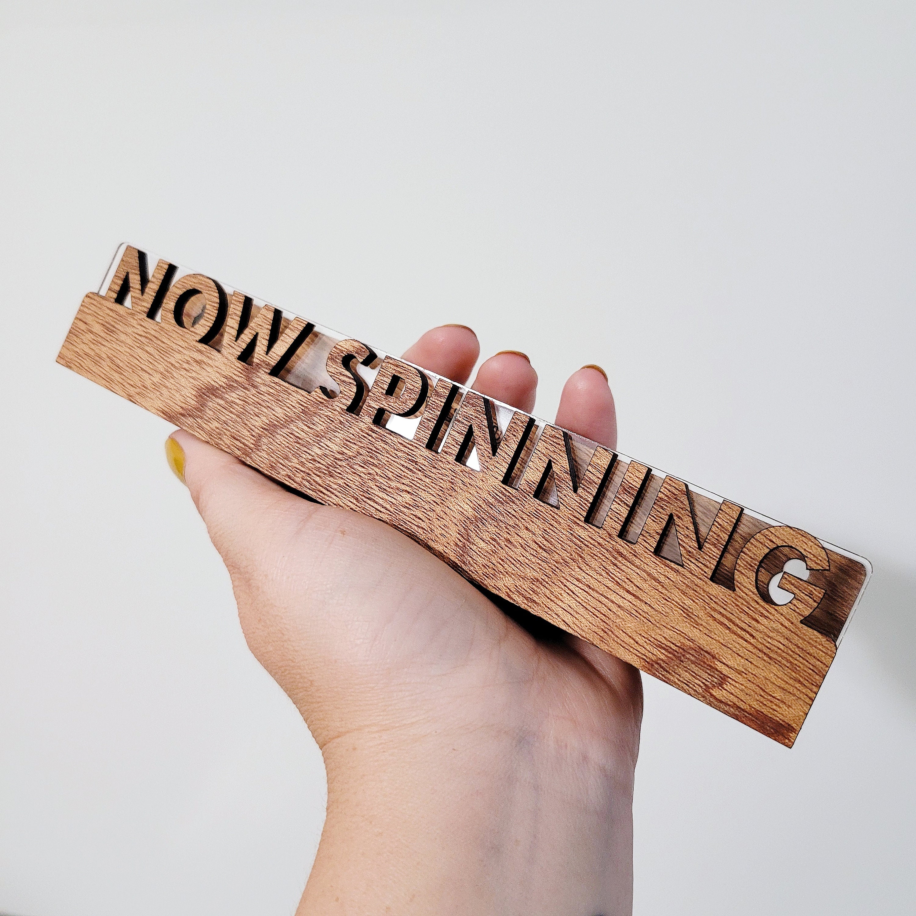 record-holder-now-spinning-wood-acrylic-wall-mount-record-display-etsy