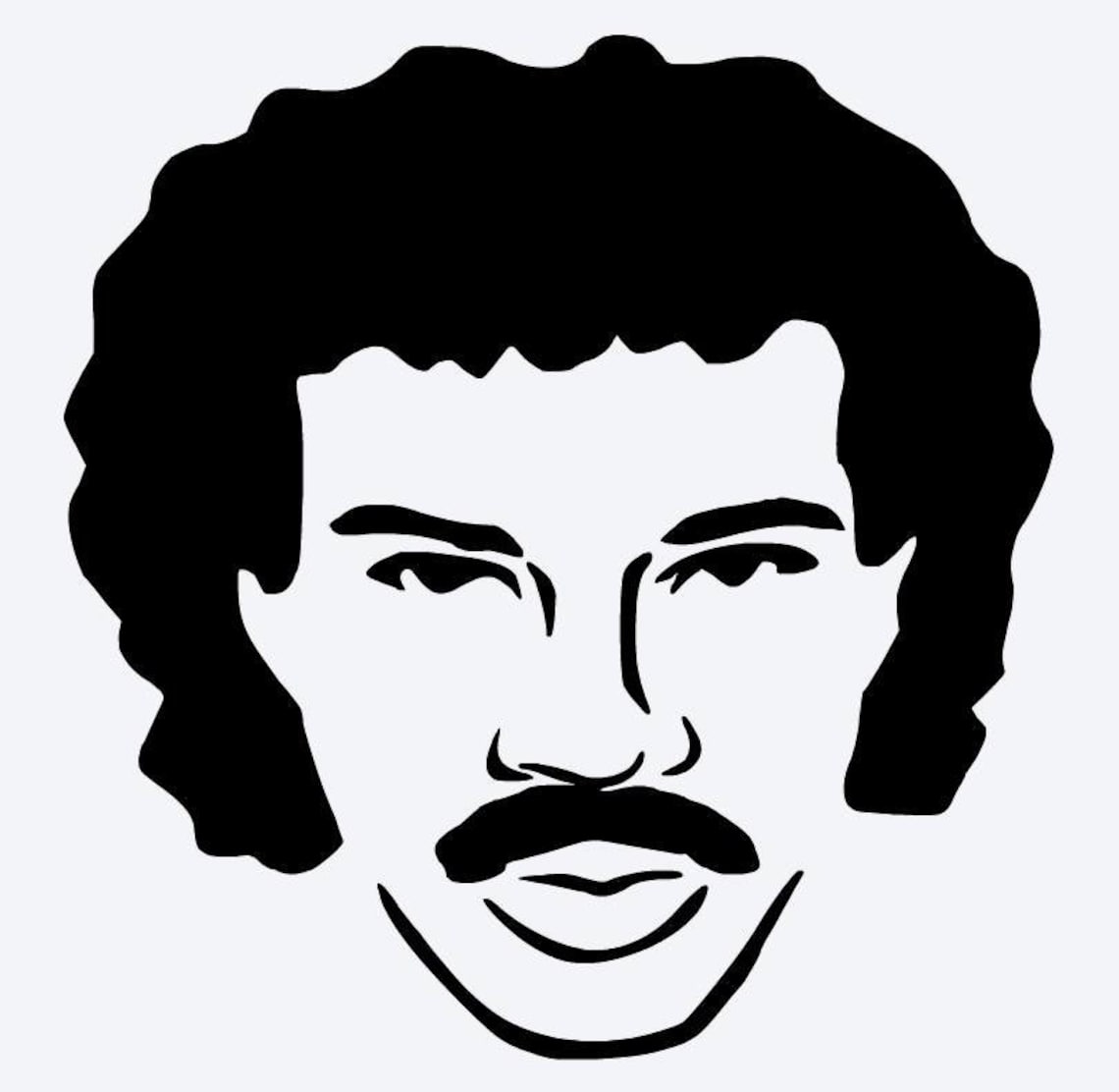 Lionel Richie Face SVG | Etsy